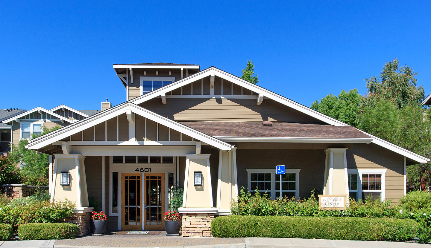 Front of community clubhouse