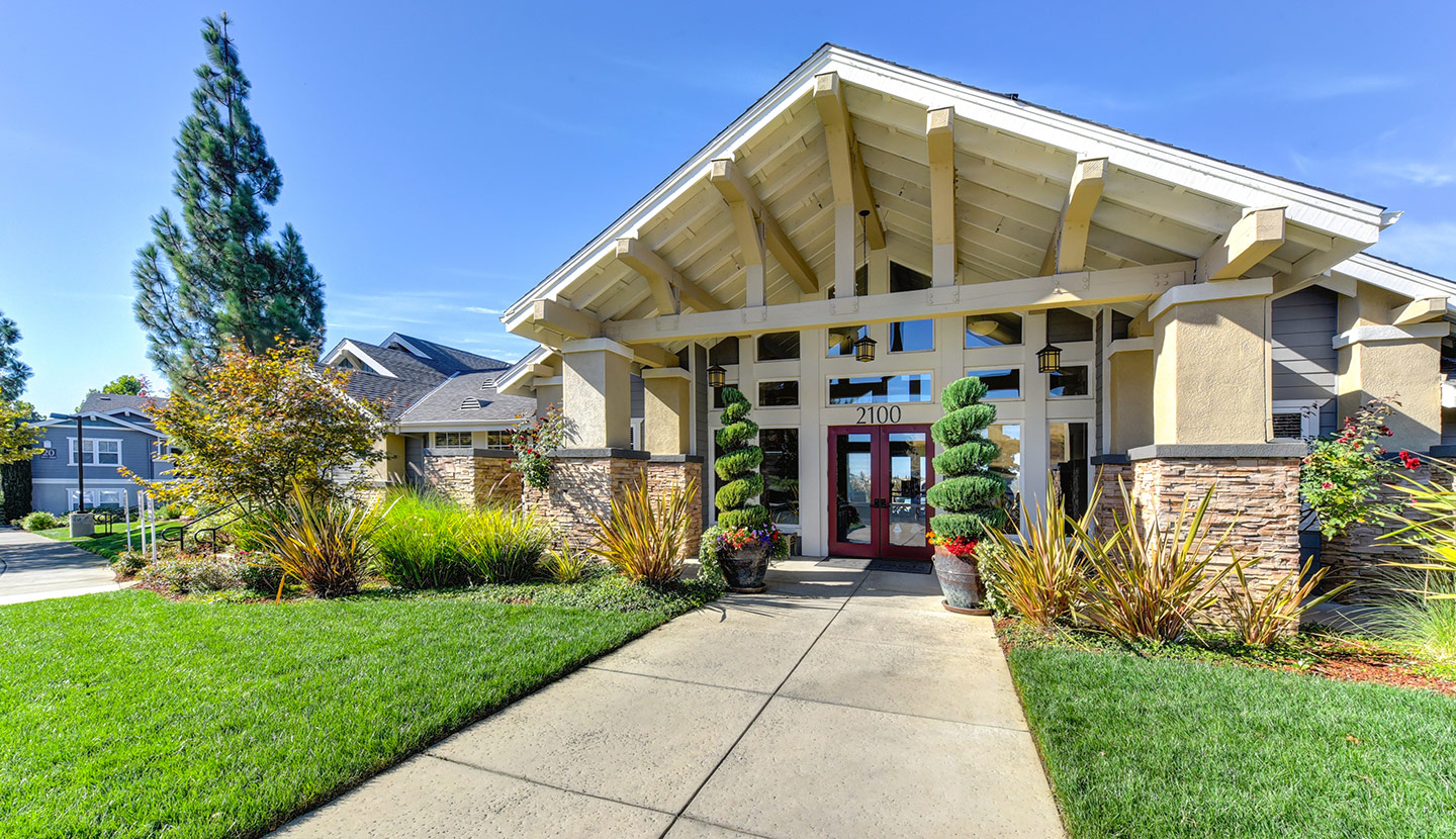 Exterior of the clubhouse