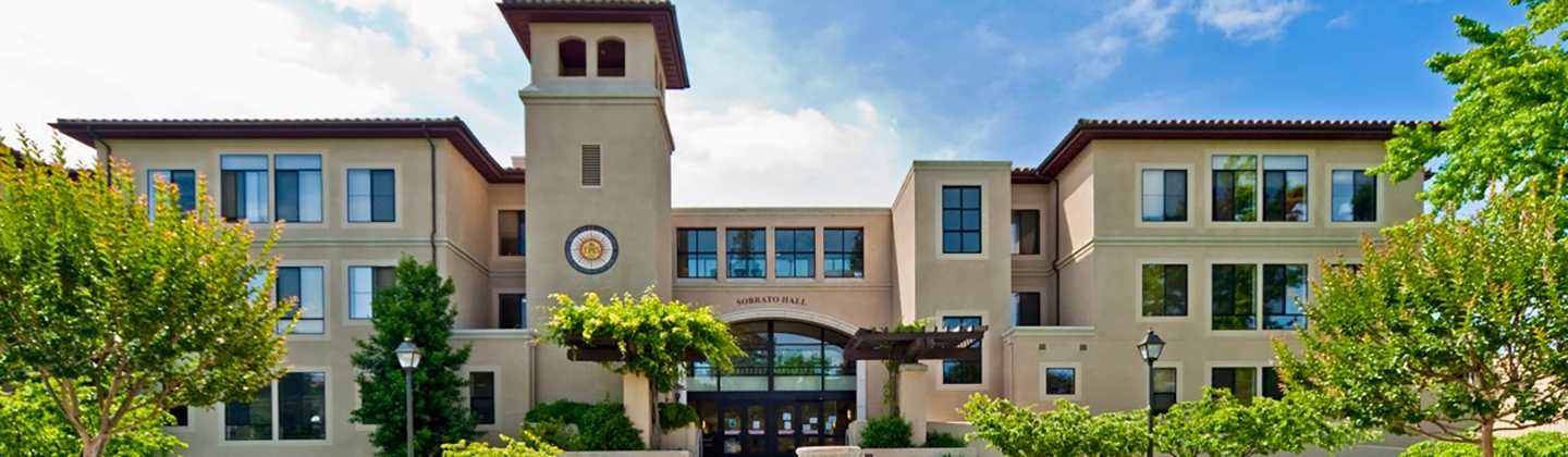 Sobrato Hall at Santa Clara University funded by a generous contribution from John and Sue
