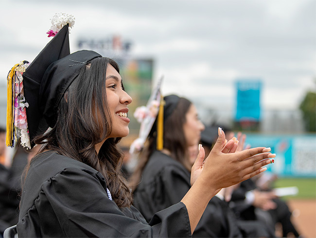 graduate clapping