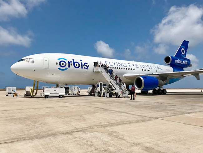 orbis flying eye plane